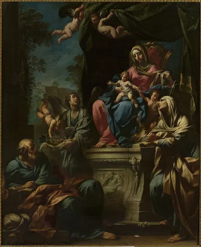 Adoration of Madonna by Francesco Monti — digital art print download