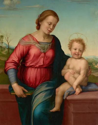 Madonna and Christ Child by Franciabigio, 1523 — digital art print download