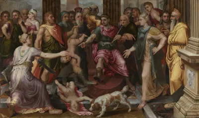The Judgement of Solomon by Франс Флорис, 1547 — digital art print download