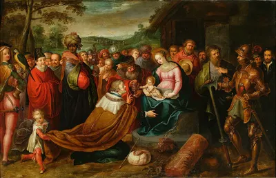Adoration of the Magi (Matthew 2-10-11) by Франс Франкен Младший, 1612-1615 — digital art print download