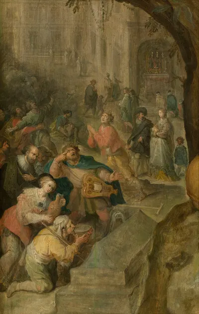 Miraculous Events at the Grave of Saint Bruno the Carthuisian by Франс Франкен Младший, 1630 — digital art print download