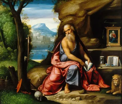 Meditation of Saint Jerome by Бенвенуто Тизи (Ил Гарафало) — digital art print download