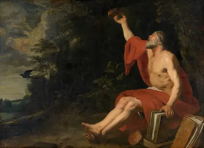 Elijah Fed by the Raven by Гаспар де Крейер, 1619-1630 — digital art print download