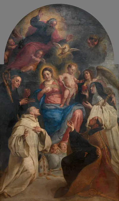 Lactatio of Saint Bernard of Clairvaux by Gaspar de Crayer, 1649-1669 — digital art print download