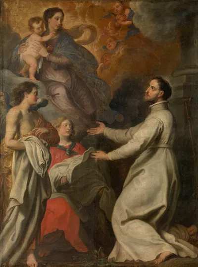 Saint Norbert Recieves the Garment of his Order by Gerard Seghers — digital art print download
