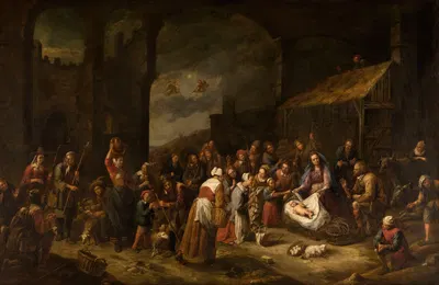 The Adoration of the Shepherds by Gillis van Tilborgh — digital art print download