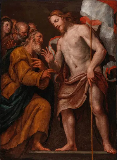 The Resurrection by Giovanni Andrea Ansaldo — digital art print download