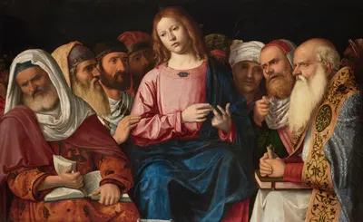 Christ among the Doctors by Giovanni Battista Cima da Conegliano, c. 1504 — digital art print download