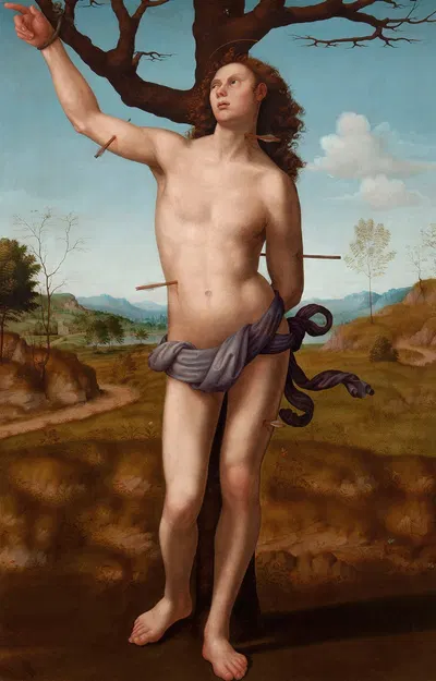 Saint Sebastian by Джулиано Буджардни — digital art print download