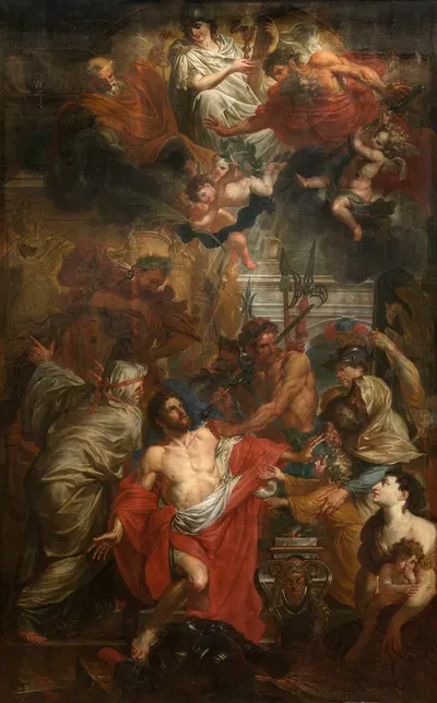 The Martyrdom of Saint George by Godfried Maes, 1681 — digital art print download