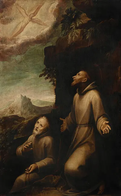 Saint Francis receives the Stigmata by Guglielmo Caccia — digital art print download
