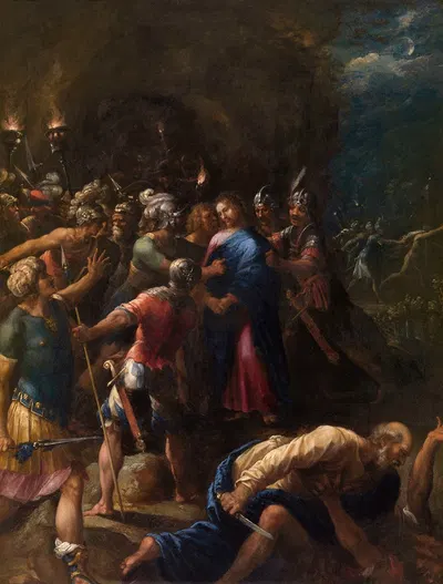 The Kiss of Judas by Hans Rottenhammer — digital art print download