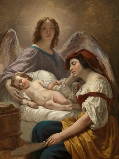 The Guardian Angel by Анри де Кен — digital art print download