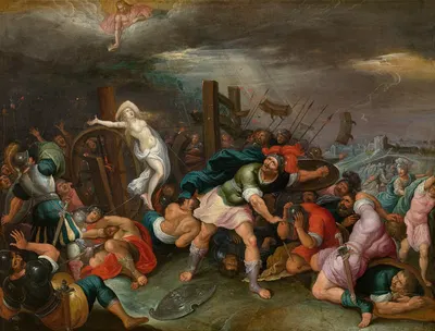 The Martyrdom of Saint Catherine of Alexandria by Иероним Франкен II — digital art print download