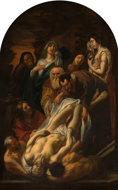 Christ's Entombment by Якоб Йордаанс, 1665 — digital art print download