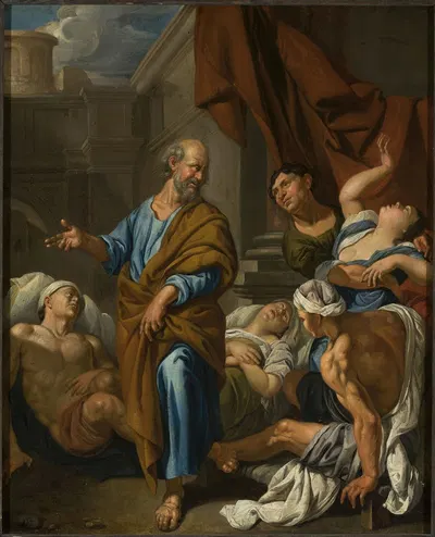 St. Peter healing the sick by Jacob Toorenvliet — digital art print download