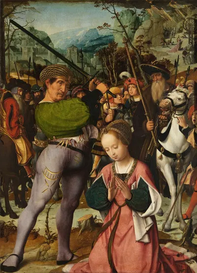 The Martyrdom of Saint Catherine of Alexandria by Ян Провост, 1500-1510 — digital art print download