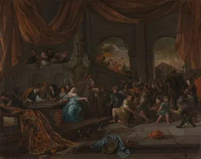 Samson Offended by the Philistines by Jan Steen — digital art print download