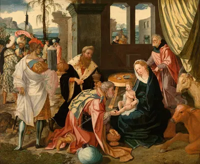 The Adoration of the Magi by Jan Swart van Groningen — digital art print download