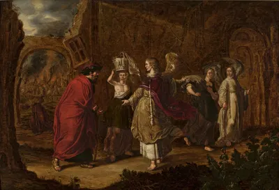 Lot Fleeing from Sodom by Ян Тенгнагель, 1616-1625 — digital art print download