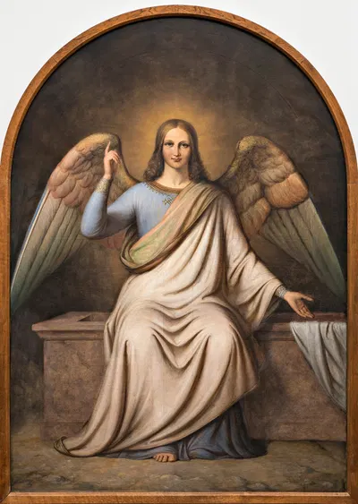 The Angel at the Tomb of Christ by Йохан Людвиг Лунд, 1846 — digital art print download