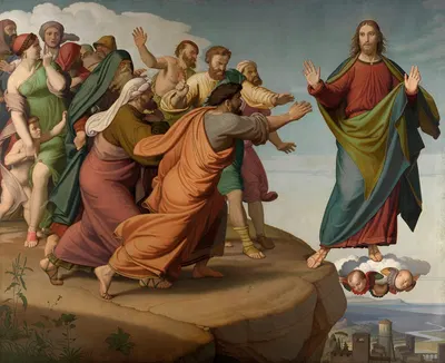Christ Escapes the Pharisees by Иоганн Фридрих Обербек, 1866 — digital art print download