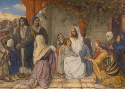 Suffer the Little Children Come to Me by Юлиан Де Вриндт, 1923 — digital art print download
