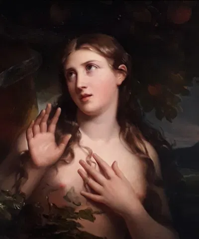 Tête d'Eve by Жюли Уго, 1822 — digital art print download