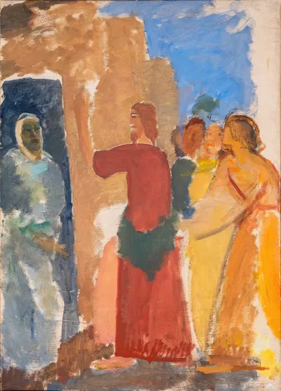 The Raising of Lazarus by Карл Исаксон — digital art print download
