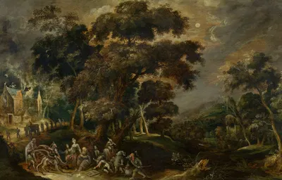 Landscape with the Temptation of Saint Anthony the Great by Kerstiaen de Keuninck — digital art print download