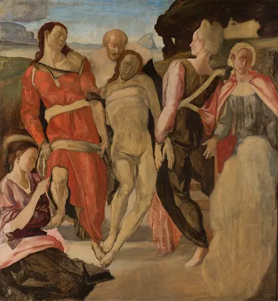 Entombment of Christ by Konrad Krzyżanowski, 1912 — digital art print download
