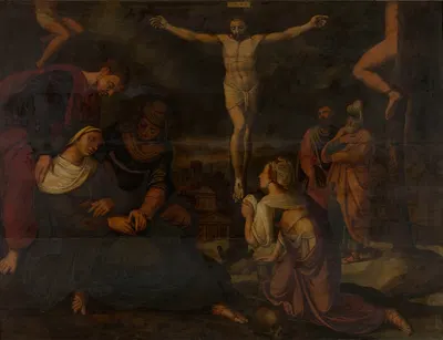 Calvary by Lambert Van Noort, 1565 — digital art print download