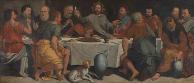 The Last Supper by Lambert Van Noort, 1588 — digital art print download