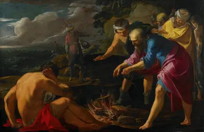 Saint Paul Shipwrecked on Malta by Laurent de la Hyre — digital art print download