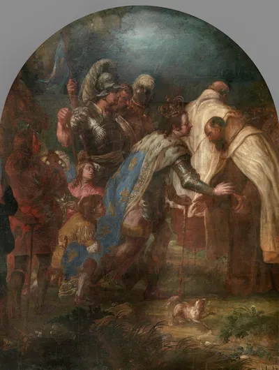 Saint Louis IX, King of France, Receives Pierre de Corbie by Лукас Франшуа младший — digital art print download