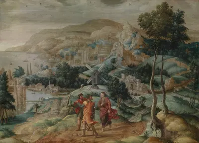 The Journey to Emmaus by Лукас Гассель — digital art print download