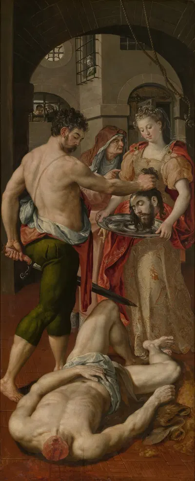 Beheading of John the Baptist by Мартен де Вос, 1574 — digital art print download
