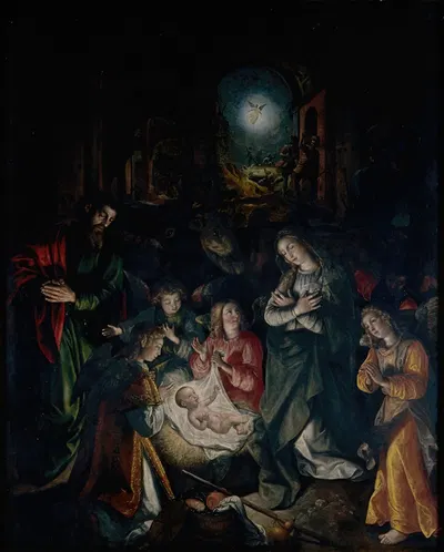 The Nativity by Мартен де Вос, 1574 — digital art print download