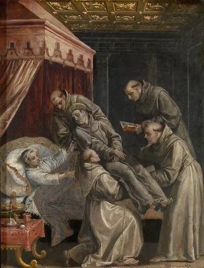 The Spanish Crown Prince Don Carlos Heals After Touching the Corpse of Saint Didacus by Мартен де Вос — digital art print…