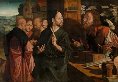 Calling of Matthew by Маринус Ван Реймерсвале, 1530 — digital art print download