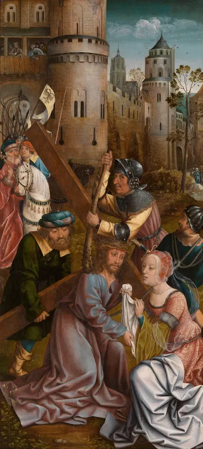 The Bearing of the Cross by Мастер Франкфурта, 1510 — digital art print download