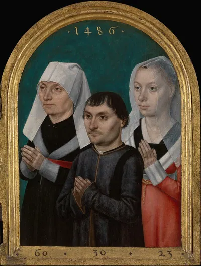 Three Donors by Master of the Legend of Saint Ursula, 1486 — digital art print download