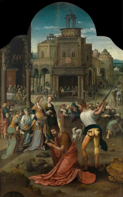 Beheading of John the Baptist by Meester van 1518, 1510-1530 — digital art print download