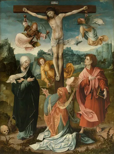 Calvary by Master of the von Groote Adoration, 1520-1529 — digital art print download