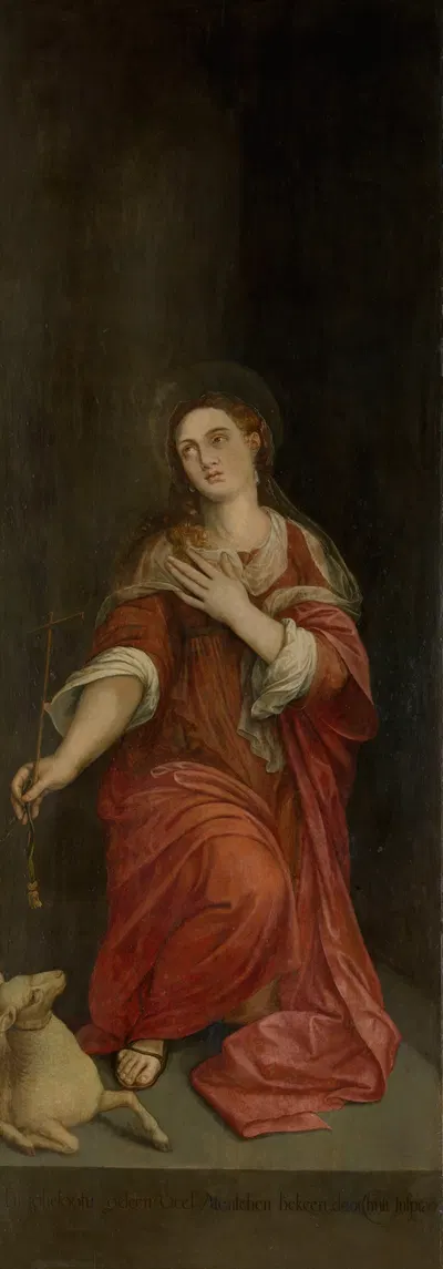 Saint Margaret by Michiel Coxie — digital art print download