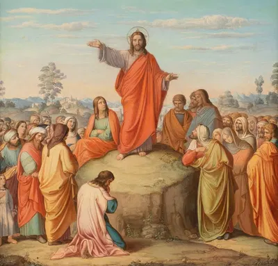 Sermon on the Mount by Nazarene School — digital art print download