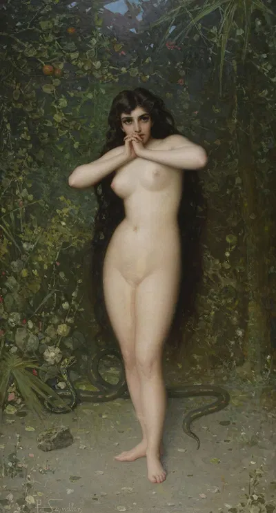 Eve by Панталеон Шиндлер, 1889 — digital art print download