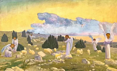 God keep them by Поль Прухо, 1895 — digital art print download