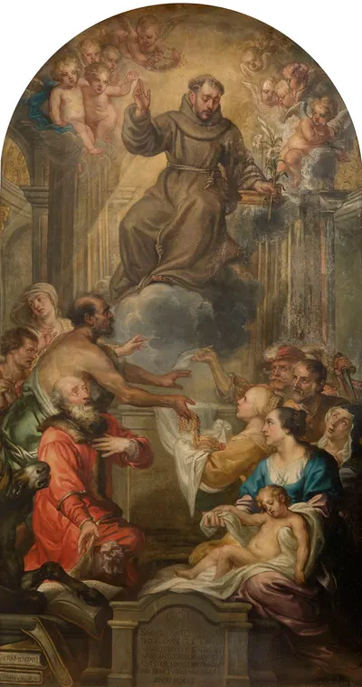 The Apotheosis of Saint Antony of Padua by Philip Fruytiers, 1652 — digital art print download