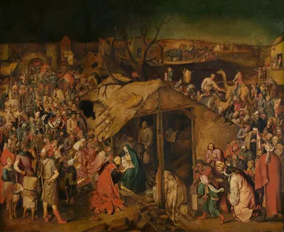 The Adoration of the Magi by Питер Брейгель Младший — digital art print download